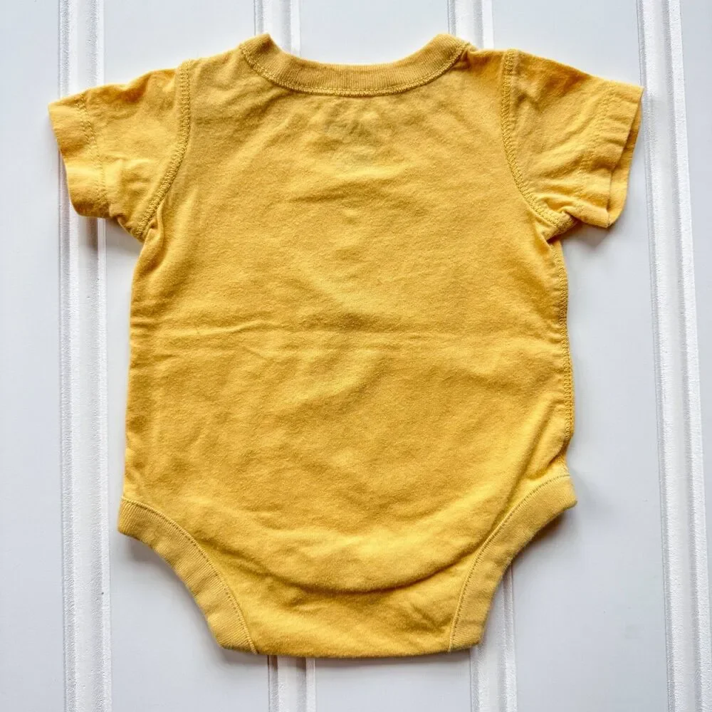 4/$10 - Gap Cotton Baby Onesie Bodysuit | Beach Surf Lizard 0-3 Months